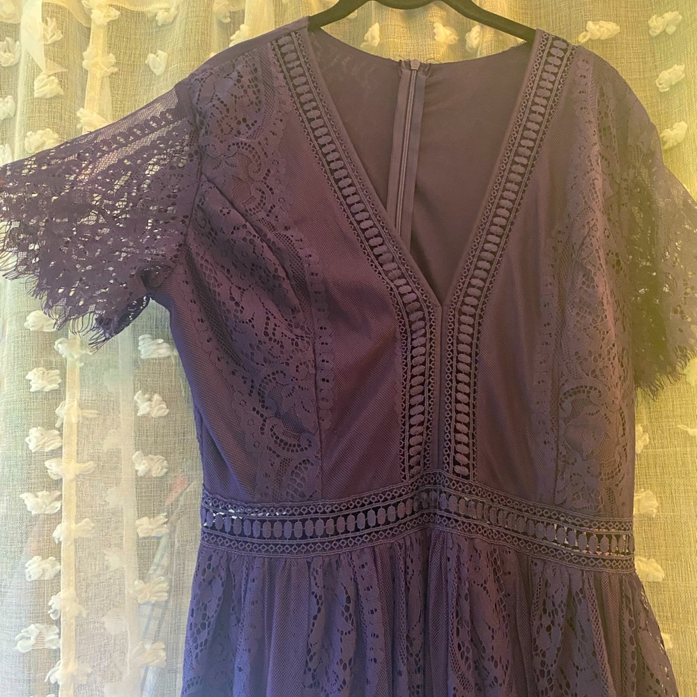 Purple Lace Maxi dress